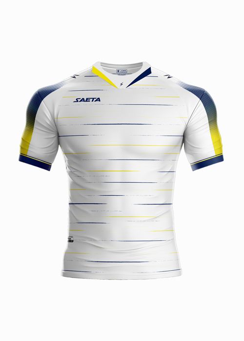 Camiseta Deportiva Humbolt Blanco Azul Oscuro