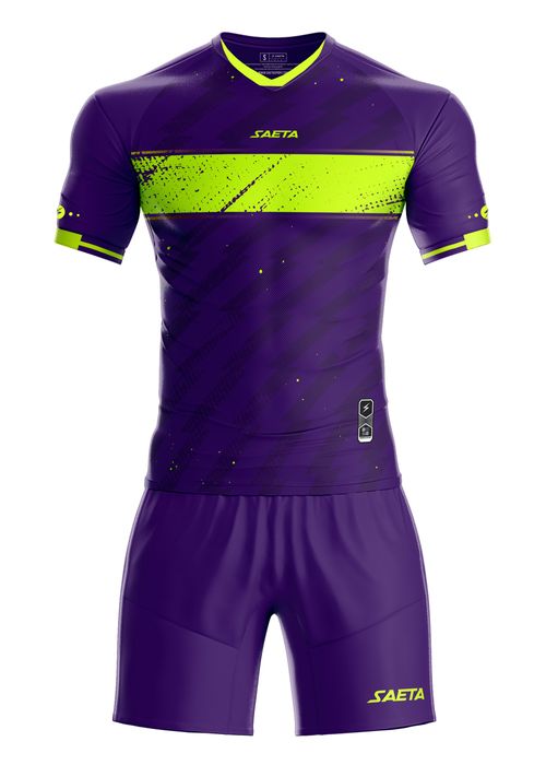 Uniforme Training Impacto Morado Amarillo